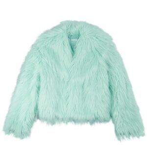 Taylor Swift Mint Faux Fur Jacket